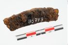 Etikett zu Bronzeblech (NHMW-PRAE-085774)